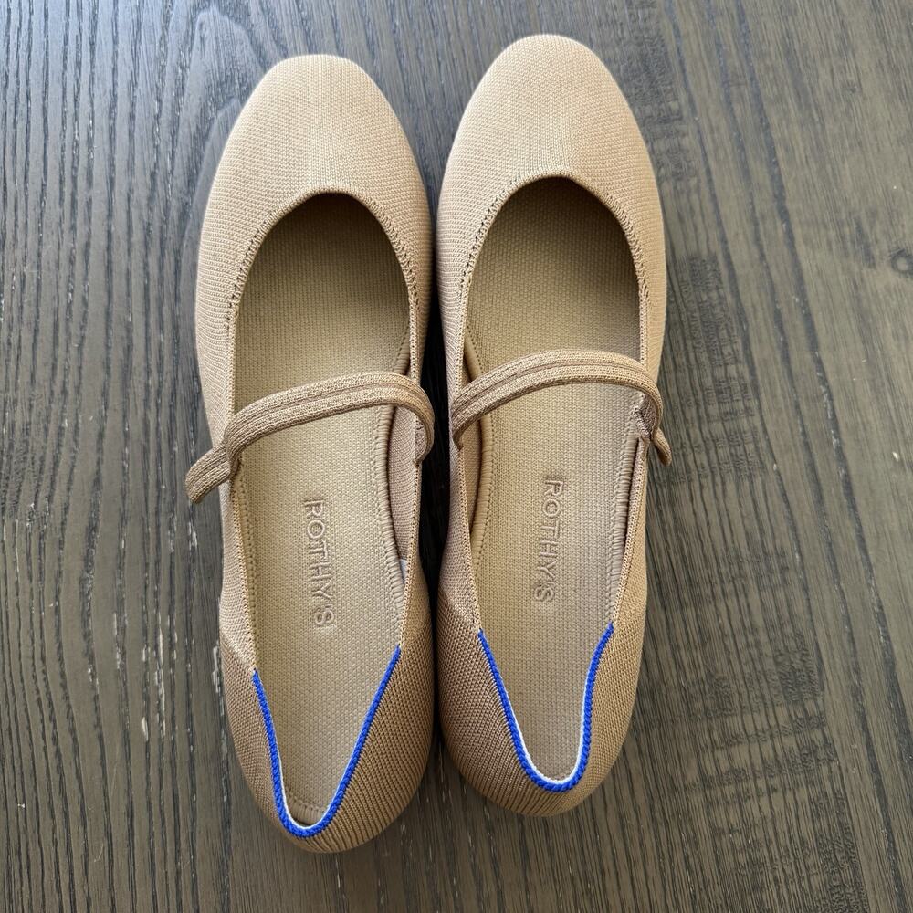 New Rothy’s The Square Mary Jane Women’s Size 13 Wren/Tan 075-022 Comfortable